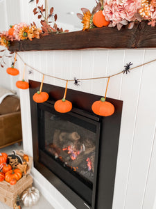 Pumpkin Felt Ornament, Halloween Ornament, Falloween, Mantle Decor, Halloween Decor Australia, Fireplace, Fireplace Decor