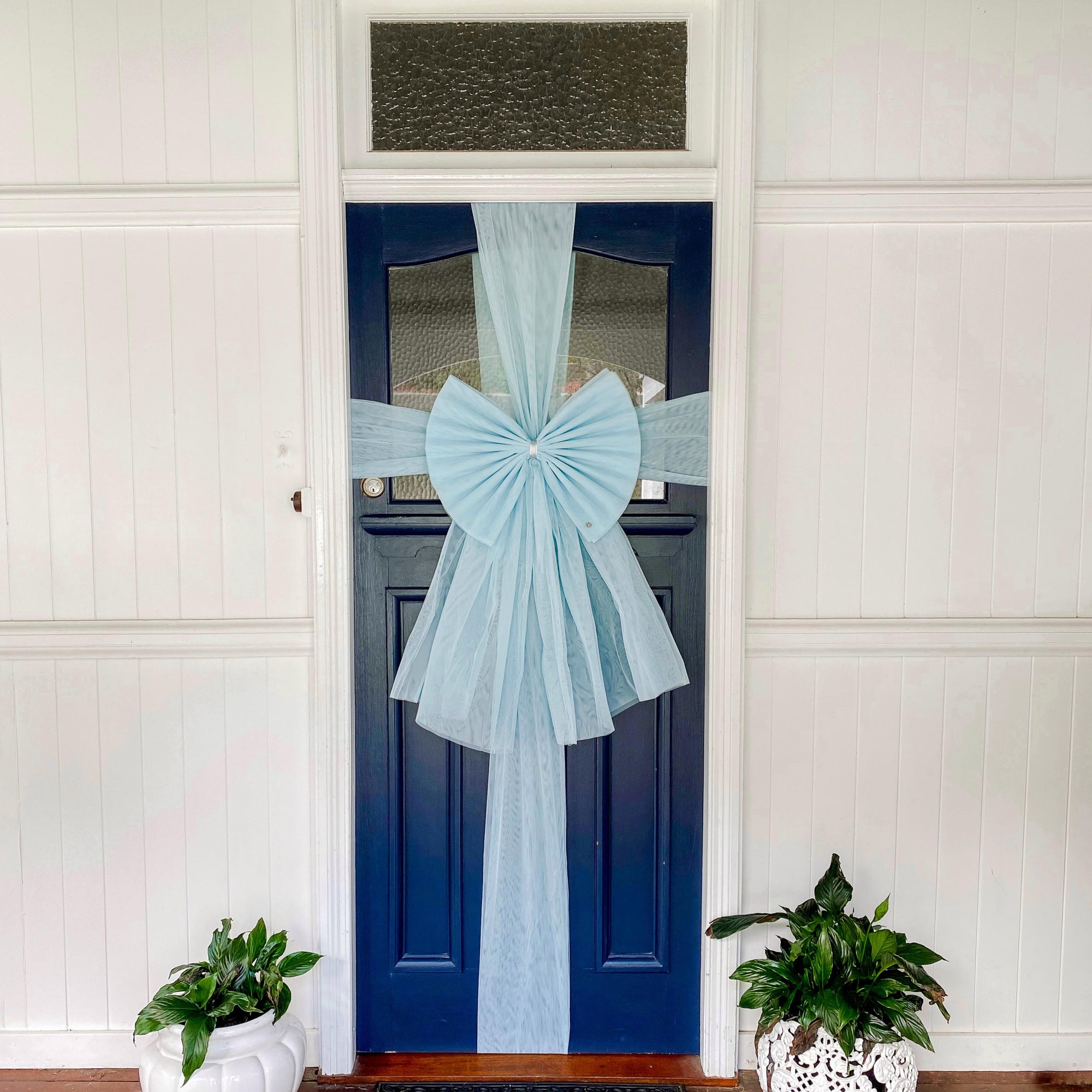 Something Blue Door Bow