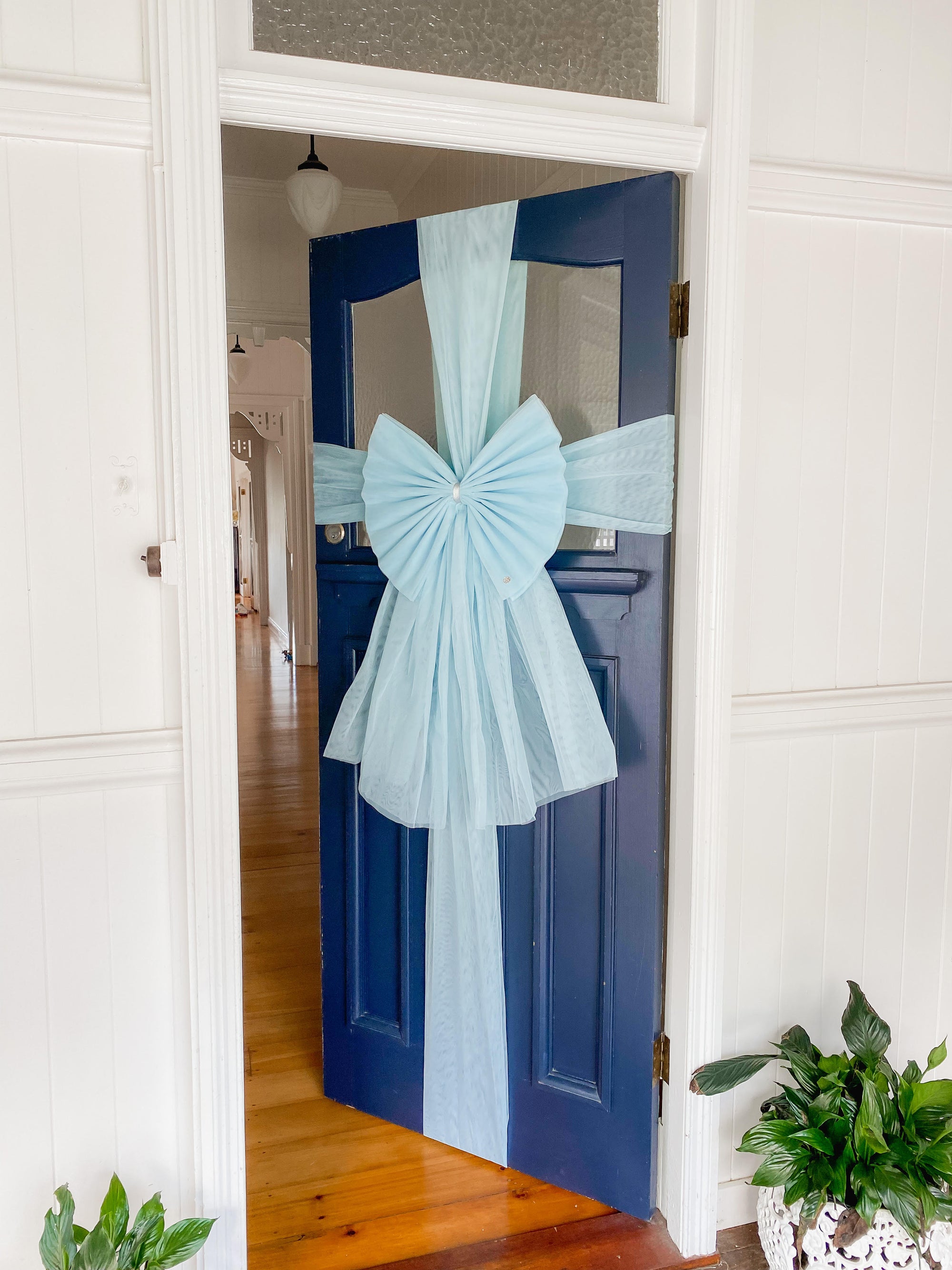 Something Blue Door Bow